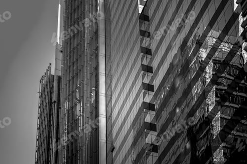 Preview: Commercial Building In Hong Kong With B&W Color