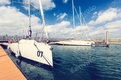 Preview: Sailboat Moored In The Harbor