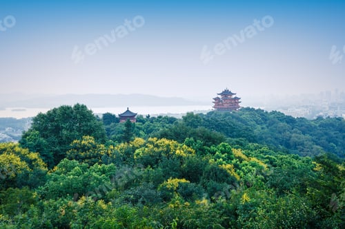 Preview: The Beautiful Scenery Of Hangzhou In The Evening, China
