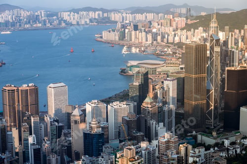 Preview: Hong Kong Cityscape At Daytime. View From Peak