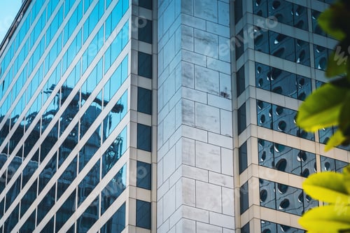 Preview: Modern Office Building Close Up In Hong Kong