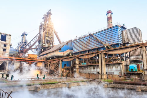 Preview: Steel Plant Sewage Pool And Industrial Buildings