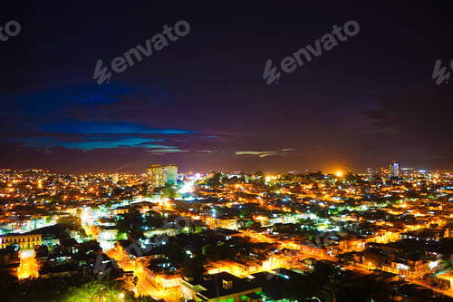 Preview: Santiago De Cuba Skyline At Night