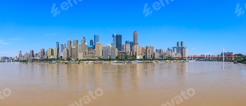 Preview: Panorama Of Modern City Skyline In Chongqing,China.