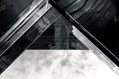 Preview: Commercial Building In Hong Kong With B&W Color