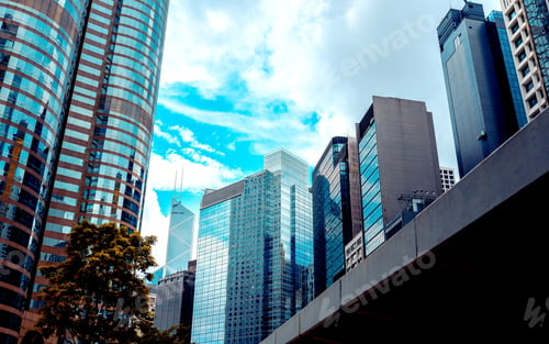 Preview: Office Building In Hong Kong, Close Up