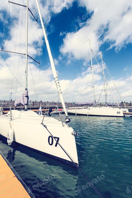 Preview: Sailboat Moored In The Harbor