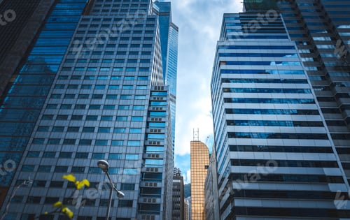 Preview: Hong Kong Commercial Building Close Up