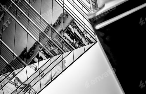 Preview: Business Building In Hong Kong With B&W Color