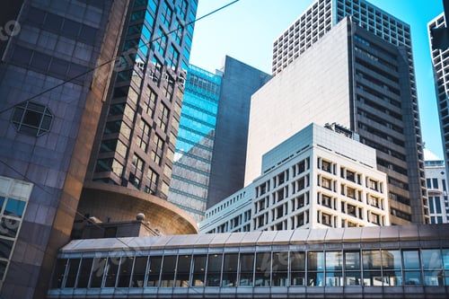Preview: Modern Office Building Close Up In Hong Kong