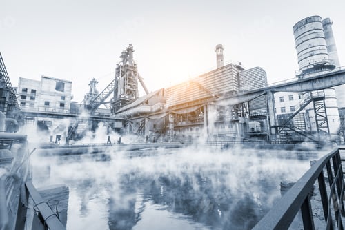 Preview: Steel Plant Sewage Pool And Industrial Buildings