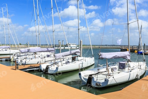 Preview: Sailboat Moored In The Harbor