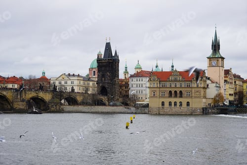 Preview: Vltava River And Prague Historic Old Town