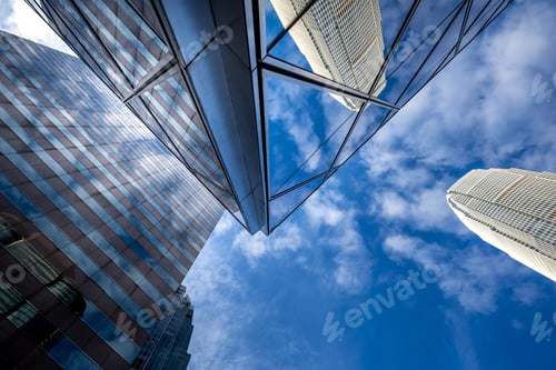 Preview: Commercial Buildings Stretch Up To The Sky In Hong Kong
