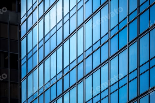 Preview: Modern Office Building Detail At Hong Kong, Glass Surface