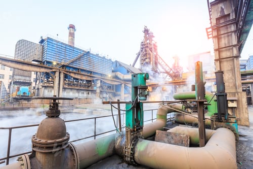 Preview: Steel Plant Sewage Pool And Industrial Buildings