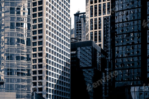 Preview: Modern Office Building Detail At Hong Kong, Glass Surface