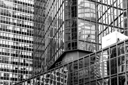 Preview: Commercial Building In Hong Kong With B&W Color