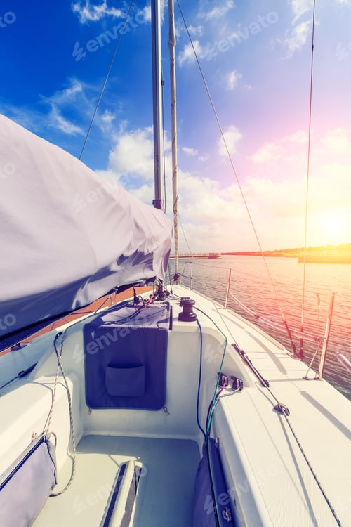 Preview: Sailboat Is Ready To Sail Out Of The Harbor