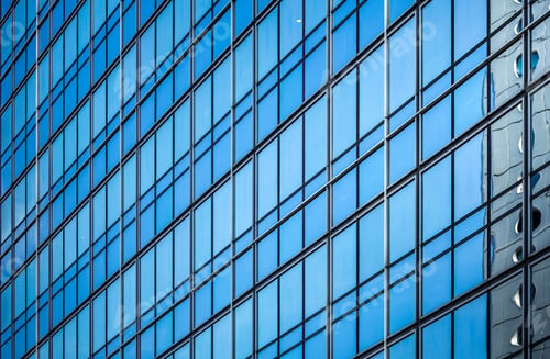 Preview: Modern Office Building Detail At Hong Kong, Glass Surface