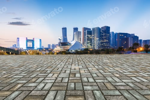 Preview: Nobody'S Square And The Beautiful Cityscape In Hangzhou
