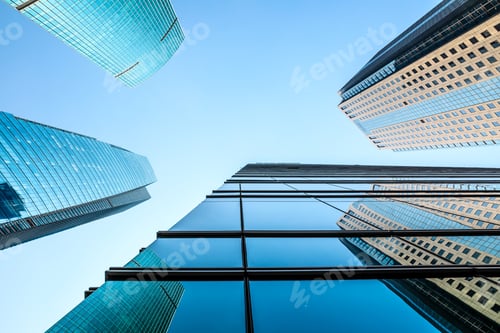 Preview: Contemporary Architectural Office Building, Urban Landscape In Shanghai