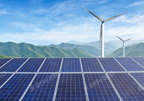 Preview: Wind Turbines and Solar Panels Energy Production