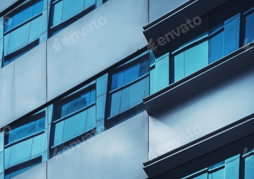 Preview: Modern Office Building Close Up In Hong Kong
