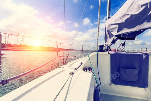 Preview: Sailboat Is Ready To Sail Out Of The Harbor