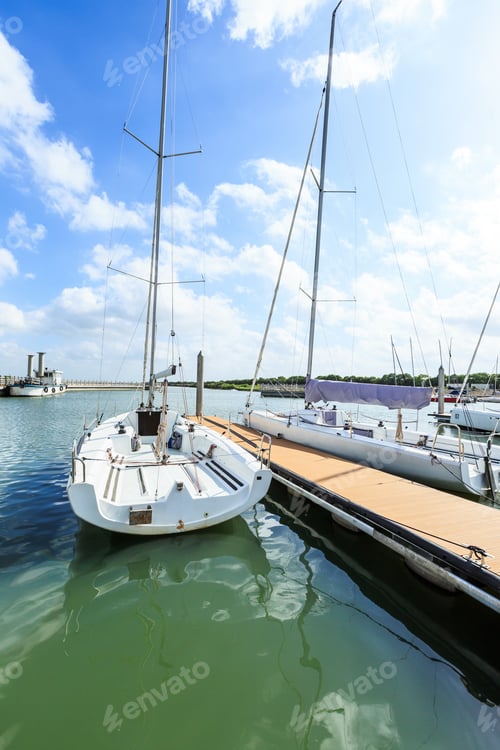 Preview: Sailboat Moored In The Harbor