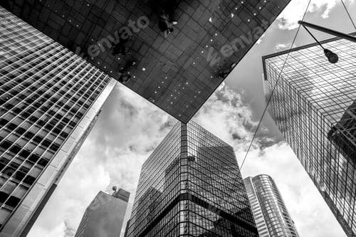 Preview: Commercial Building In Hong Kong With B&W Color