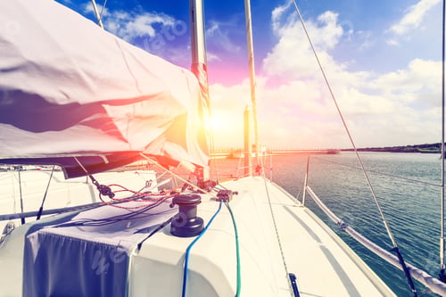 Preview: Sailboat Is Ready To Sail Out Of The Harbor