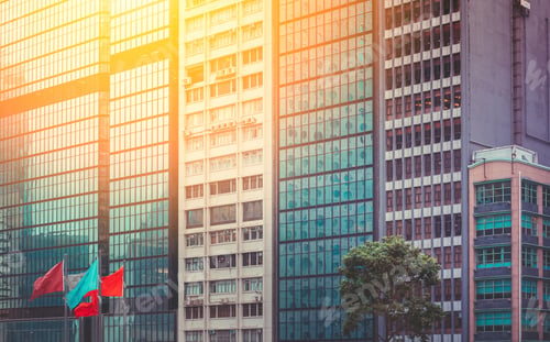 Preview: Modern Office Building Detail, Glass Surface