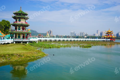 Preview: Dragon And Tiger Pagodas At Lotus Pond, Kaohsiung, Taiwan