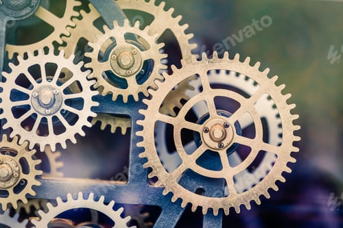 Preview: Industrial Clock Transmission Gear Set Details