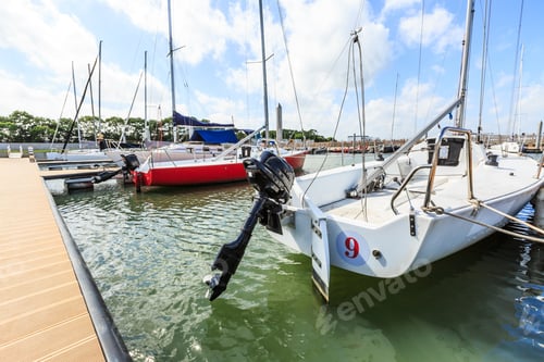 Preview: Sailboat Moored In The Harbor