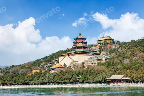 Preview: The Summer Palace Landscape In Beijing,Chinese Imperial Garden Of The Qing Dynasty