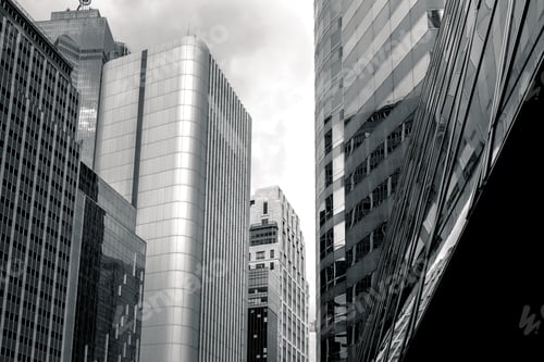 Preview: Commercial Building In Hong Kong With B&W Color