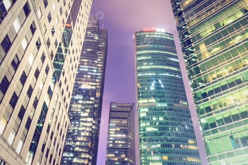 Preview: Business District With Modern Skyscrapers In Shanghai