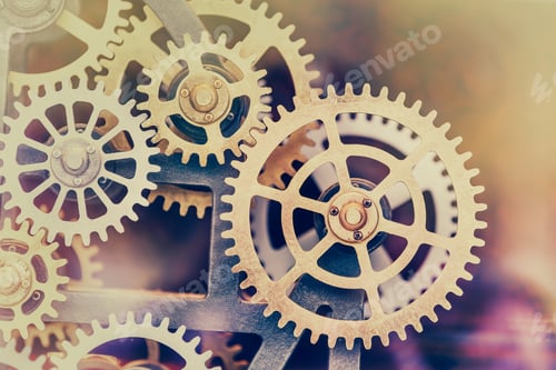 Preview: Industrial Clock Transmission Gear Set Details