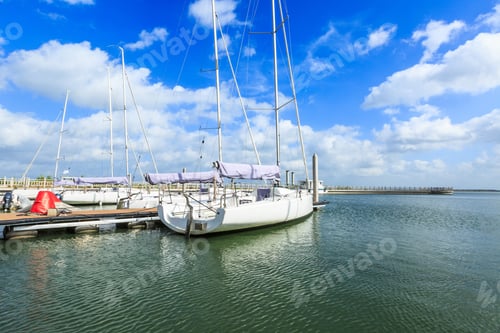 Preview: Sailboat Moored In The Harbor
