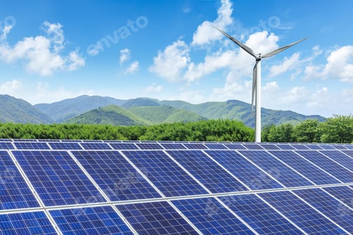 Preview: Renewable Energy with Solar Panels and Wind Turbine