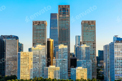 Preview: Modern City Skyline And Buildings In Beijing,China.