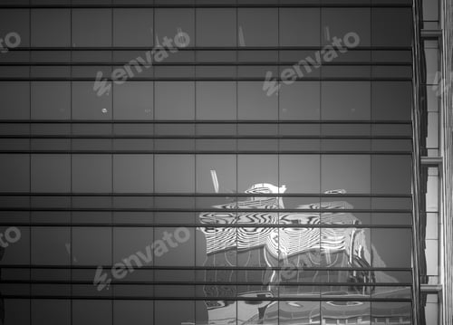 Preview: Commercial Building In Hong Kong With B&W Color