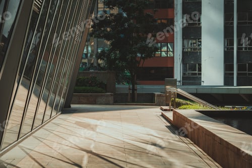Preview: Modern Office Building Close Up In Hong Kong