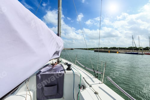 Preview: Sailboat Is Ready To Sail Out Of The Harbor