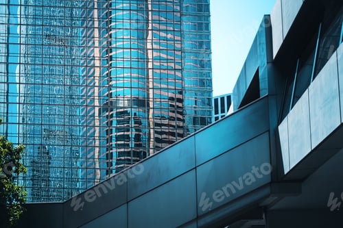 Preview: Modern Office Building Close Up In Hong Kong