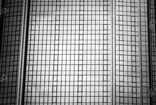 Preview: Windows Of Business Building With B&W Color