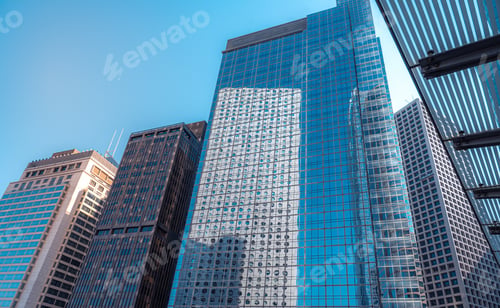 Preview: Modern Office Building Close Up In Hong Kong