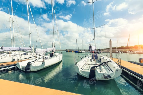 Preview: Sailboat Moored In The Harbor